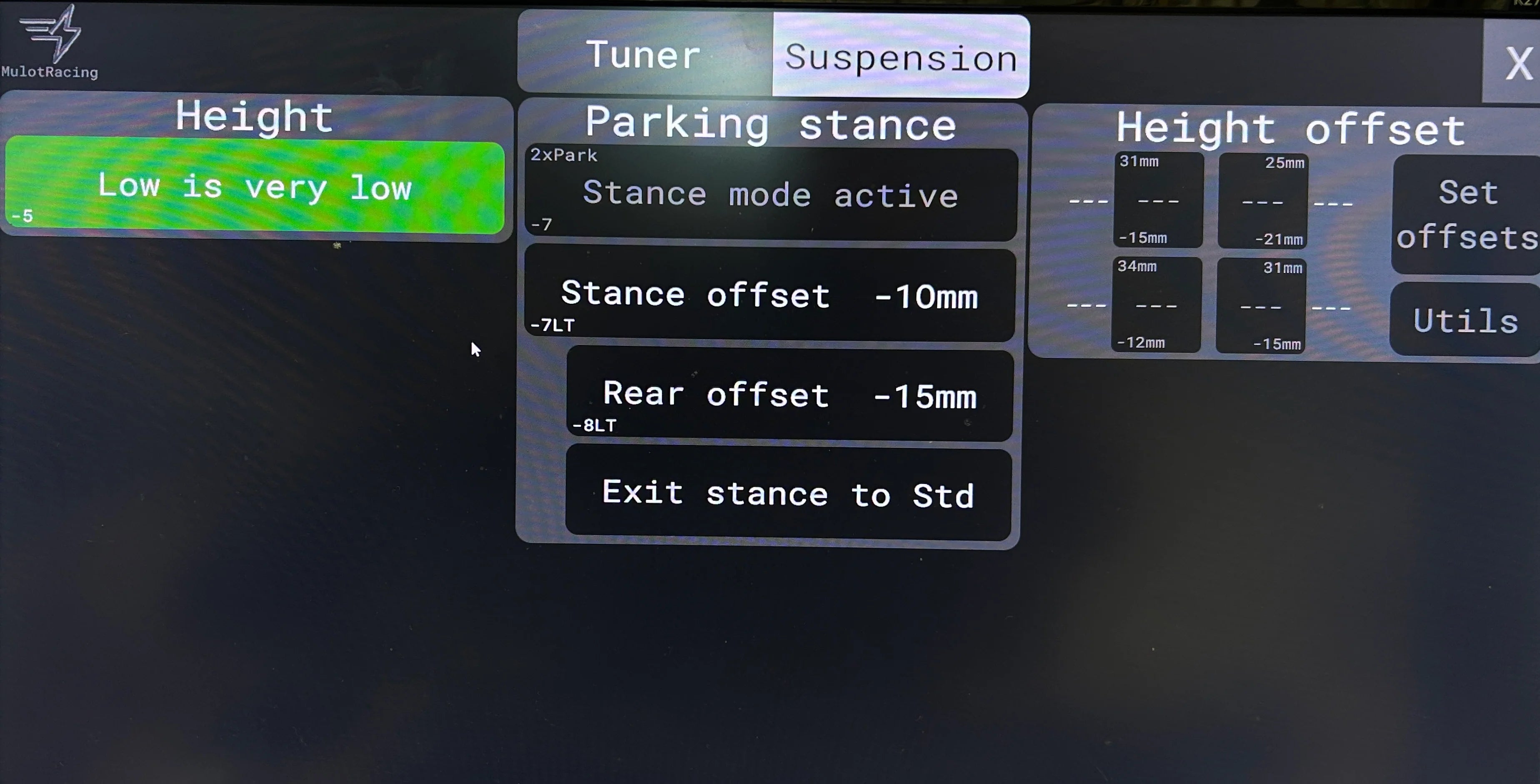 S/X Full Suspension Control